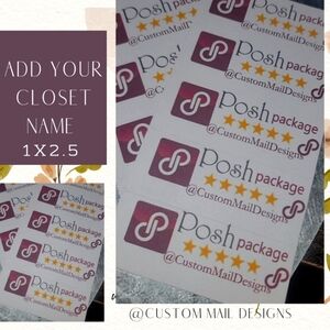 60 ct Sticker Set  Posh (add to any poly mailer set to save)🤍